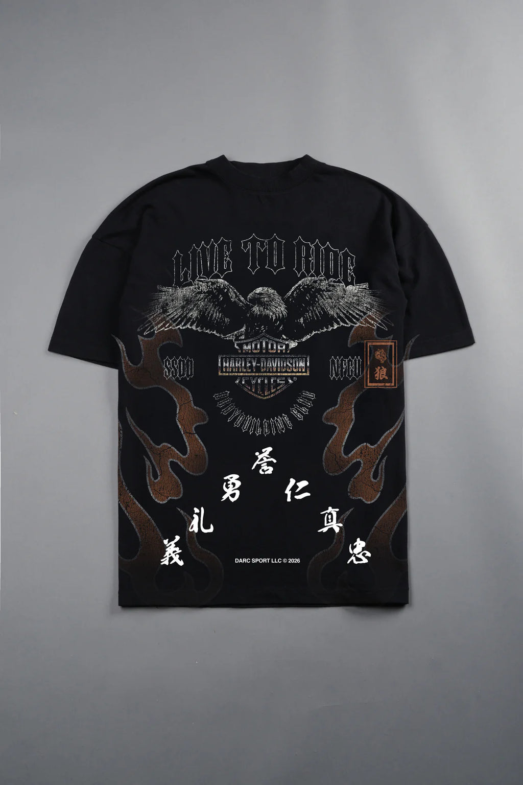 WE FLY TOGETHER PREMIUM TEE IN BLACK DRIFT WASH