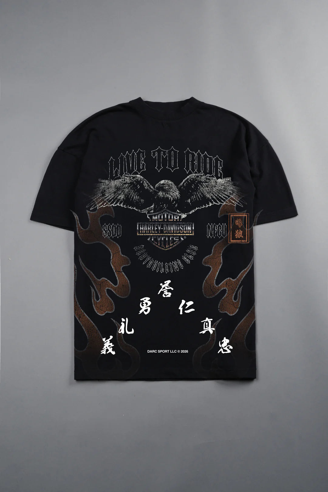 WE FLY TOGETHER PREMIUM TEE IN BLACK DRIFT WASH