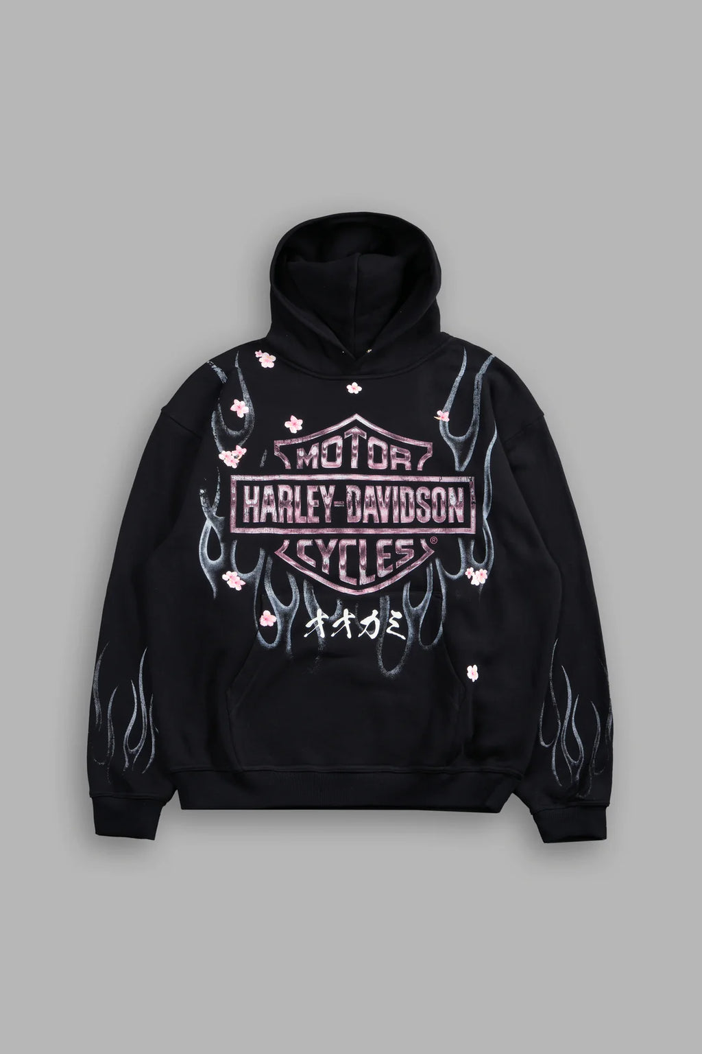 DARC BLOSSOM PIERCE HOODIE IN BLACK