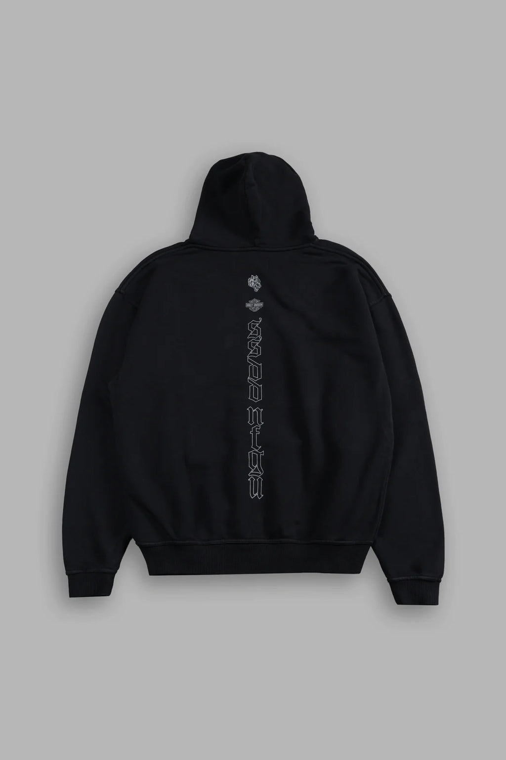 H-D MOTH INFERNO PIERCE HOODIE IN BLACK
