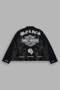 H-D WOLVES INFERNO LS VINCE SHIRT IN BLACK
