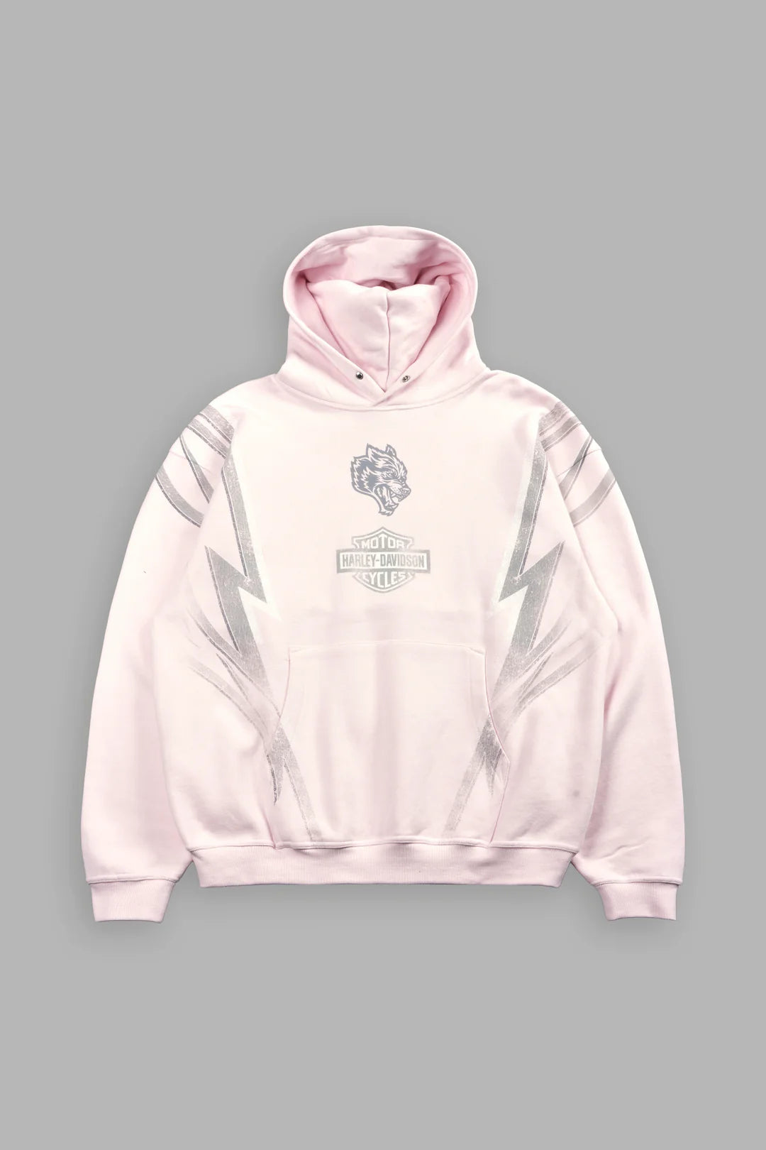 IRON SAKURA PIERCE HOODIE IN BLUSH PINK
