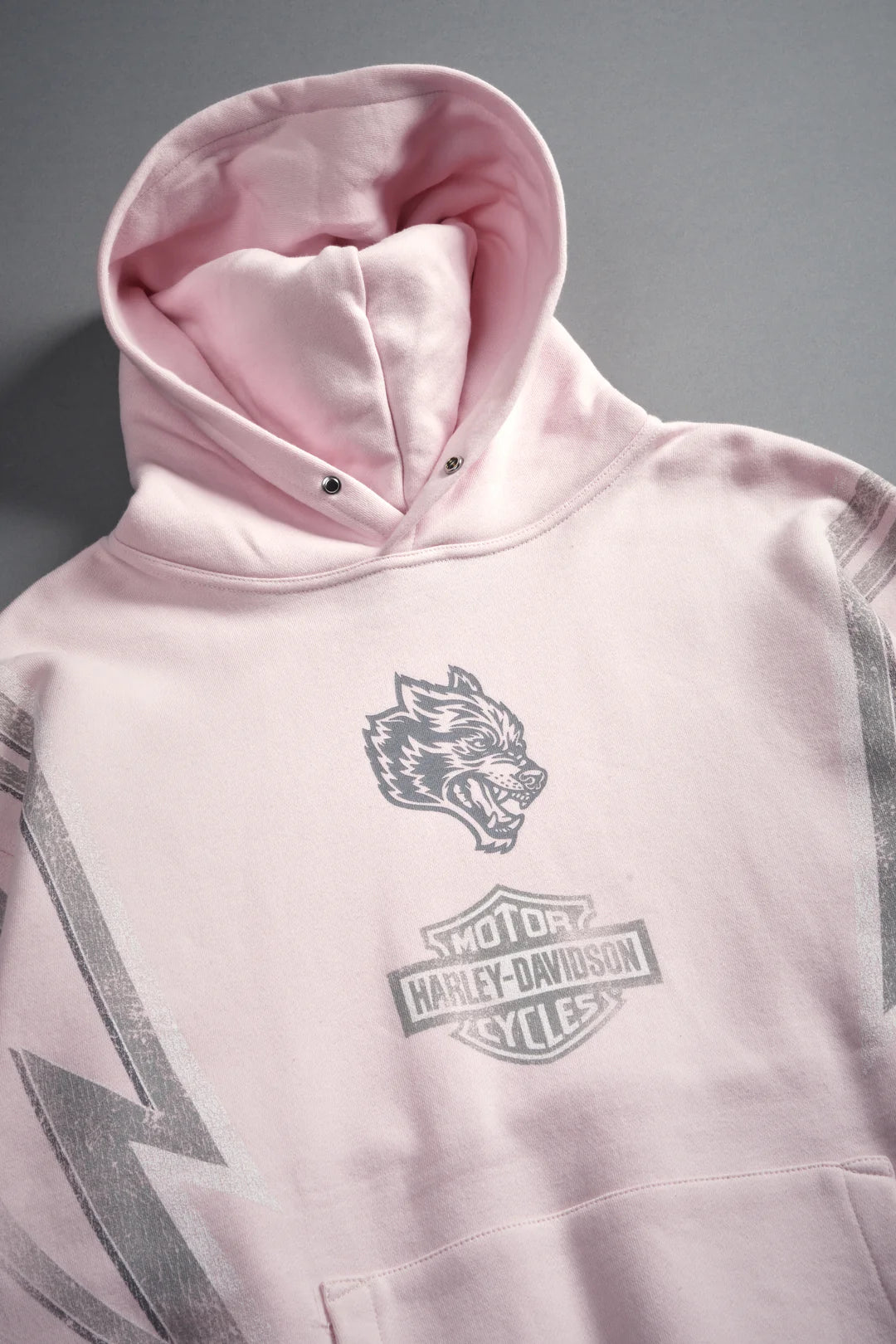 IRON SAKURA PIERCE HOODIE IN BLUSH PINK