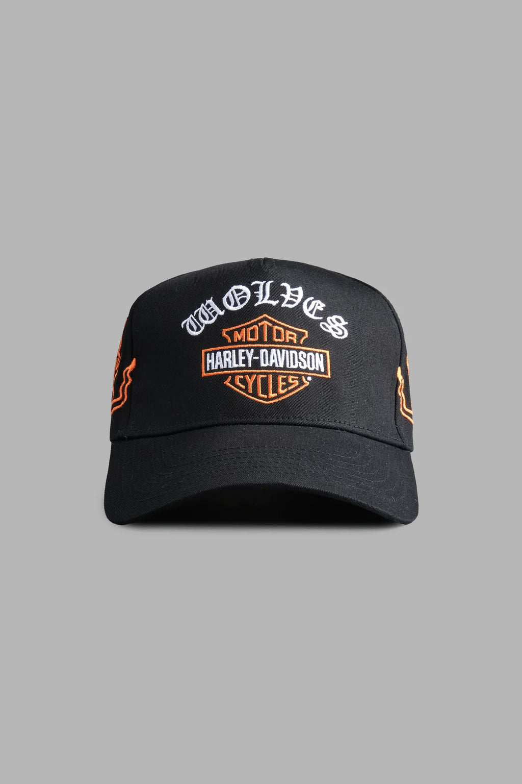 HARLEY-DAVIDSON WOLVES 5 PANEL HAT IN BLACK