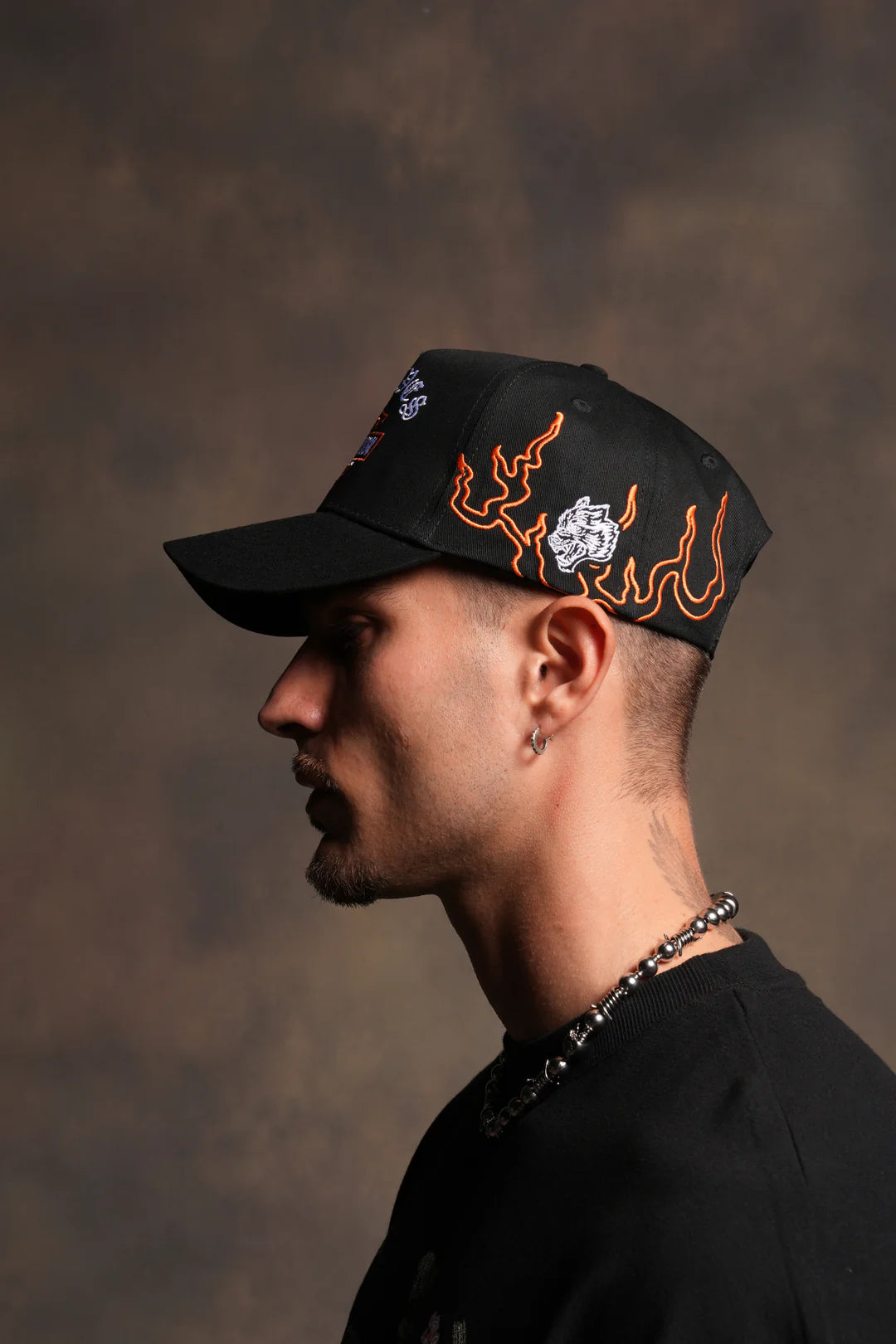 HARLEY-DAVIDSON WOLVES 5 PANEL HAT IN BLACK