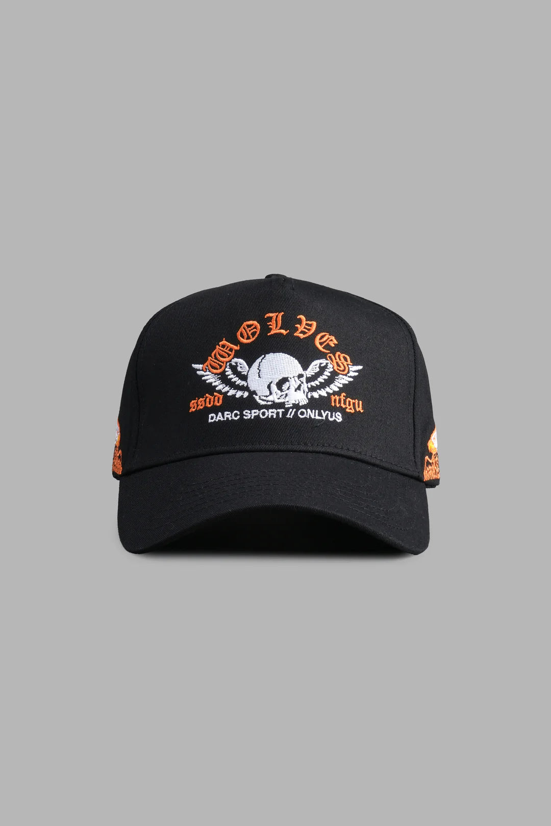 WEIGHTED WINGS 5 PANEL HAT IN BLACK