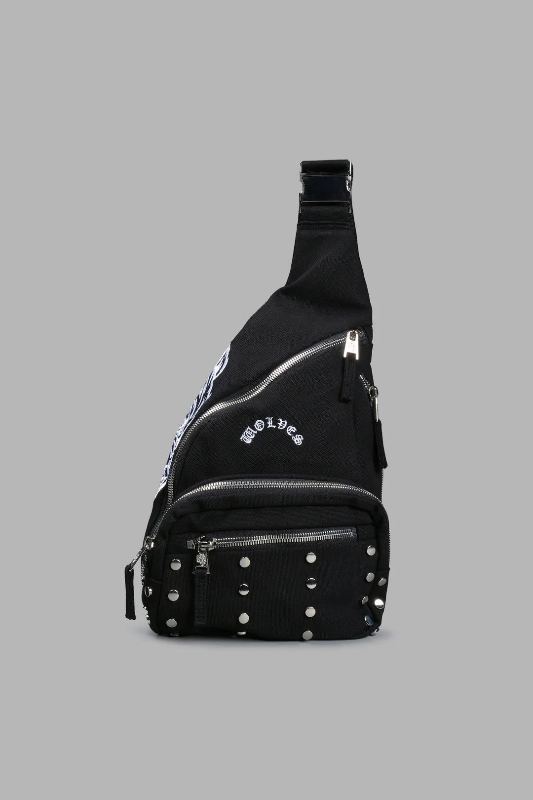 WOLF HEAD RONIN SIDE BAG IN BLACK