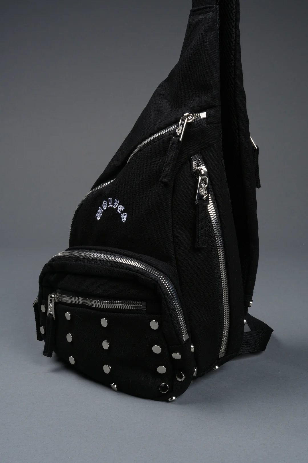 WOLF HEAD RONIN SIDE BAG IN BLACK