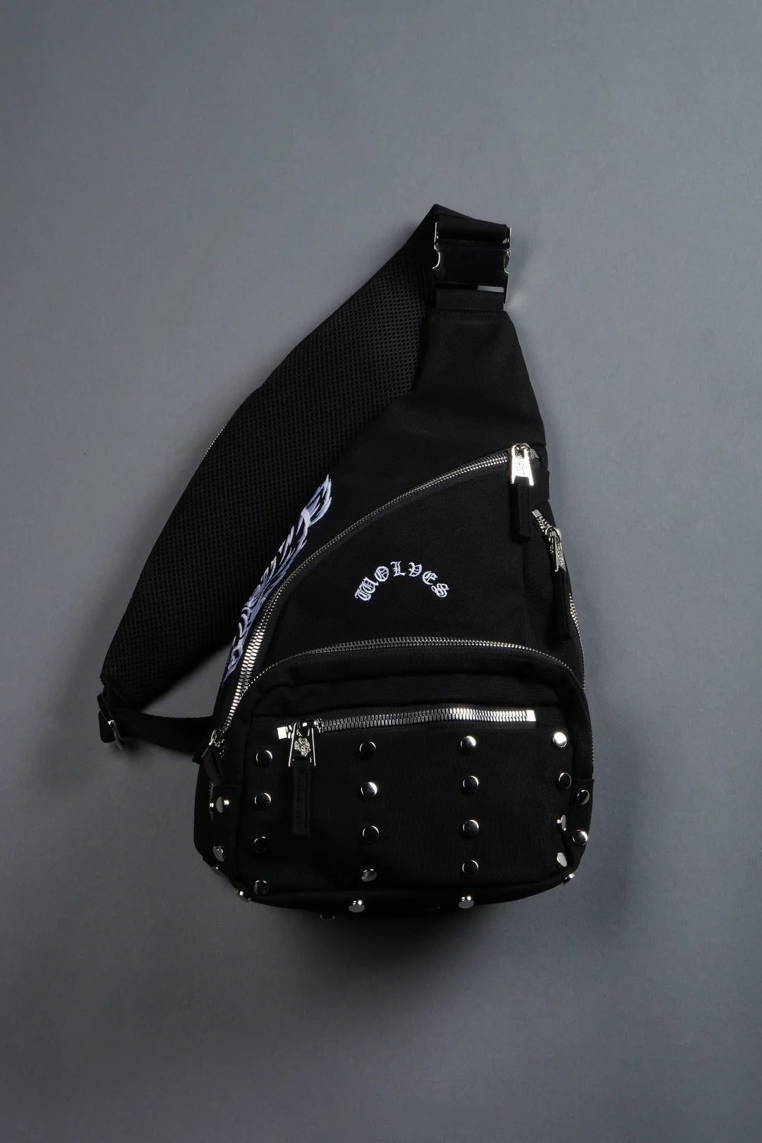 WOLF HEAD RONIN SIDE BAG IN BLACK