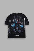 NIGHT SPIDER SIDE-BY-SIDE SERIES PREMIUM OVERSIZED TEE IN BLACK