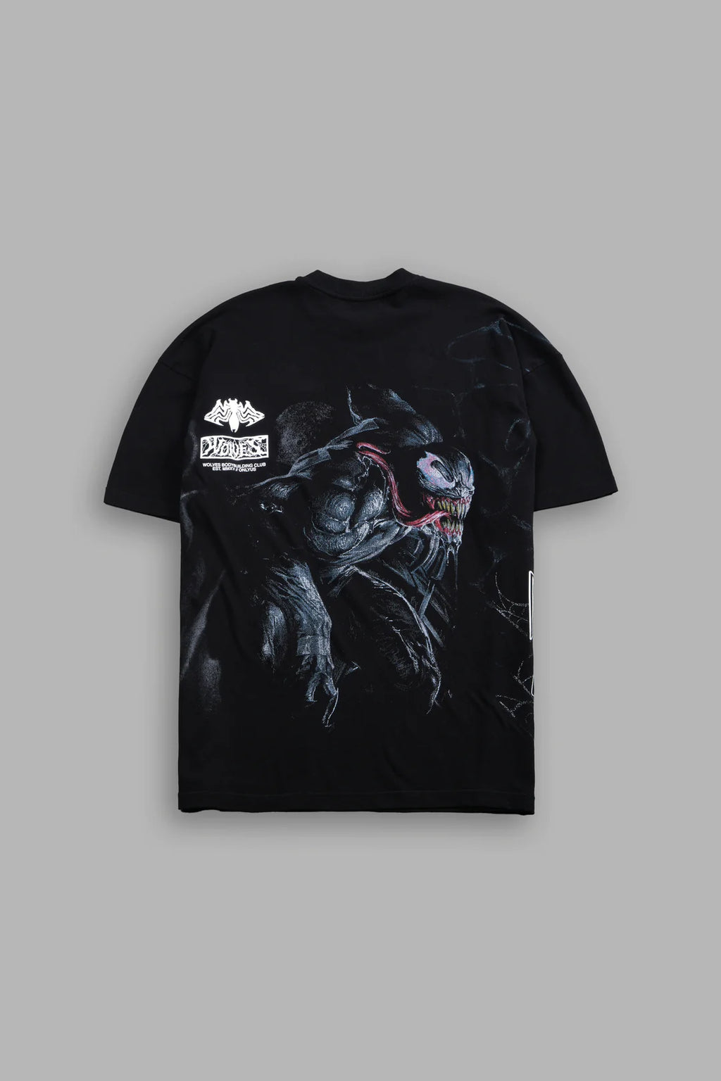VENOMOUS SIDE-BY-SIDE SERIES PREMIUM OVERSIZED TEE IN BLACK