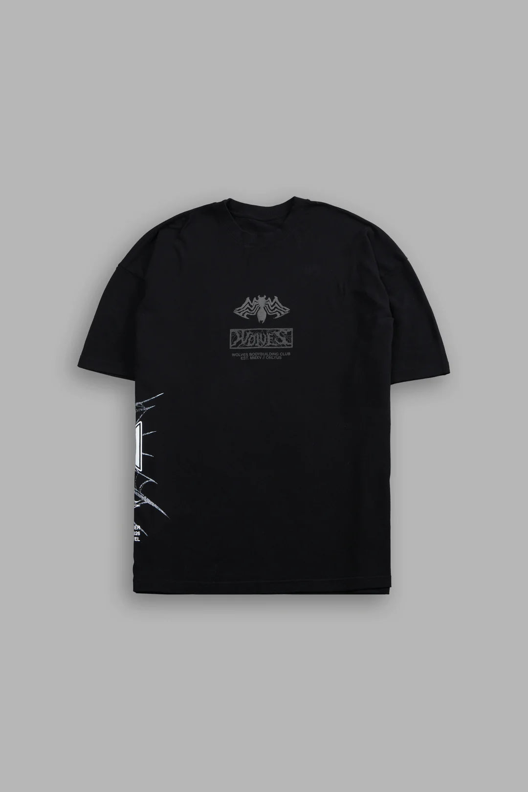VENOMOUS SIDE-BY-SIDE SERIES PREMIUM OVERSIZED TEE IN BLACK