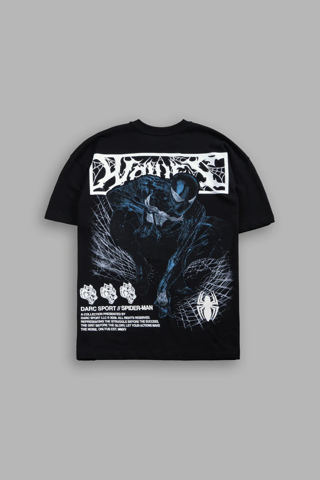 DARK SYMBIOTE PREMIUM OVERSIZED TEE IN BLACK
