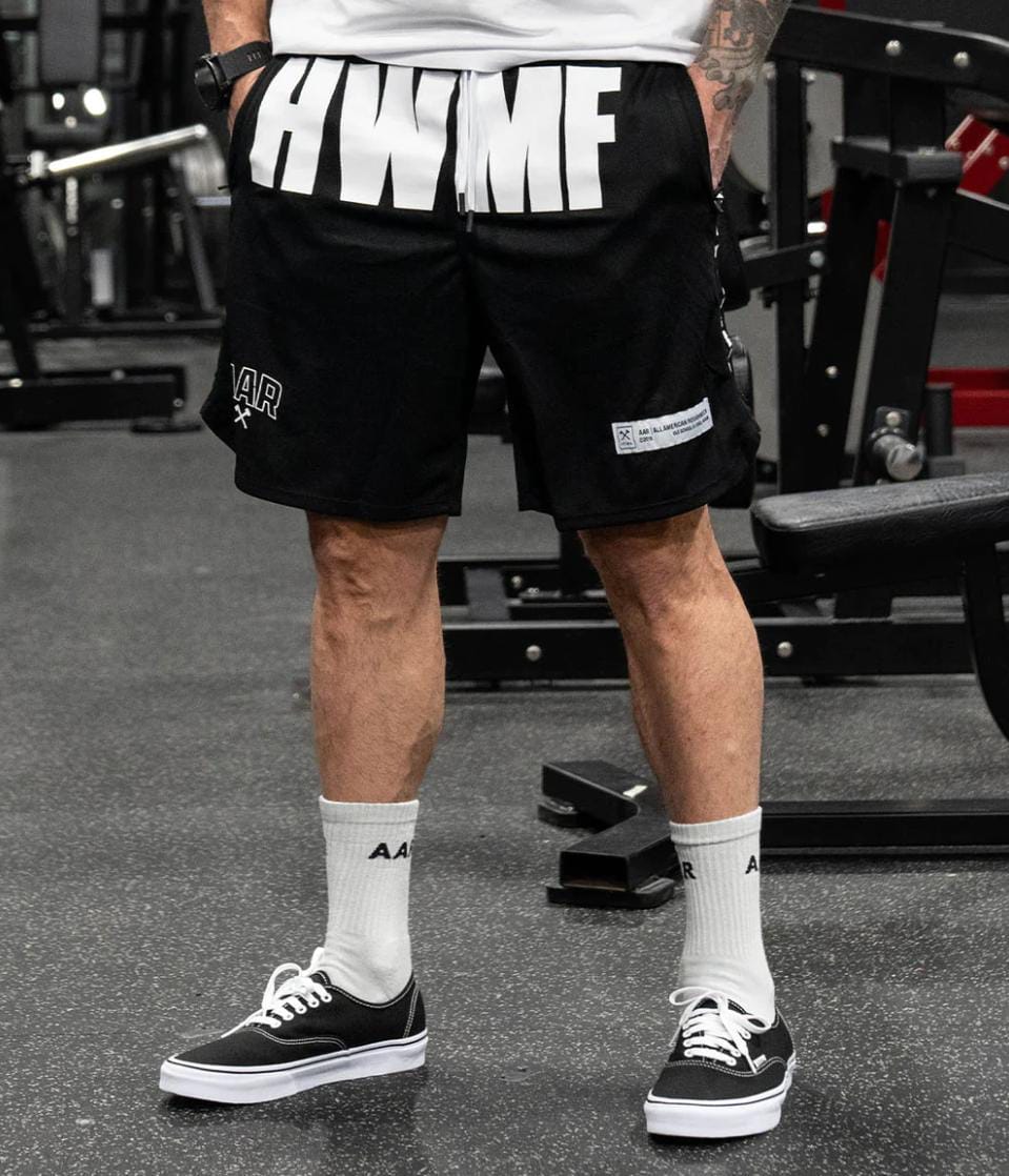 AAR OLD SCHOOL HWMF TRAINING SHORT BLACK