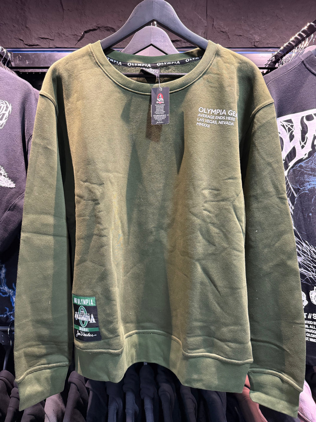 OLYMPIA MENS CREWNECK GREEN